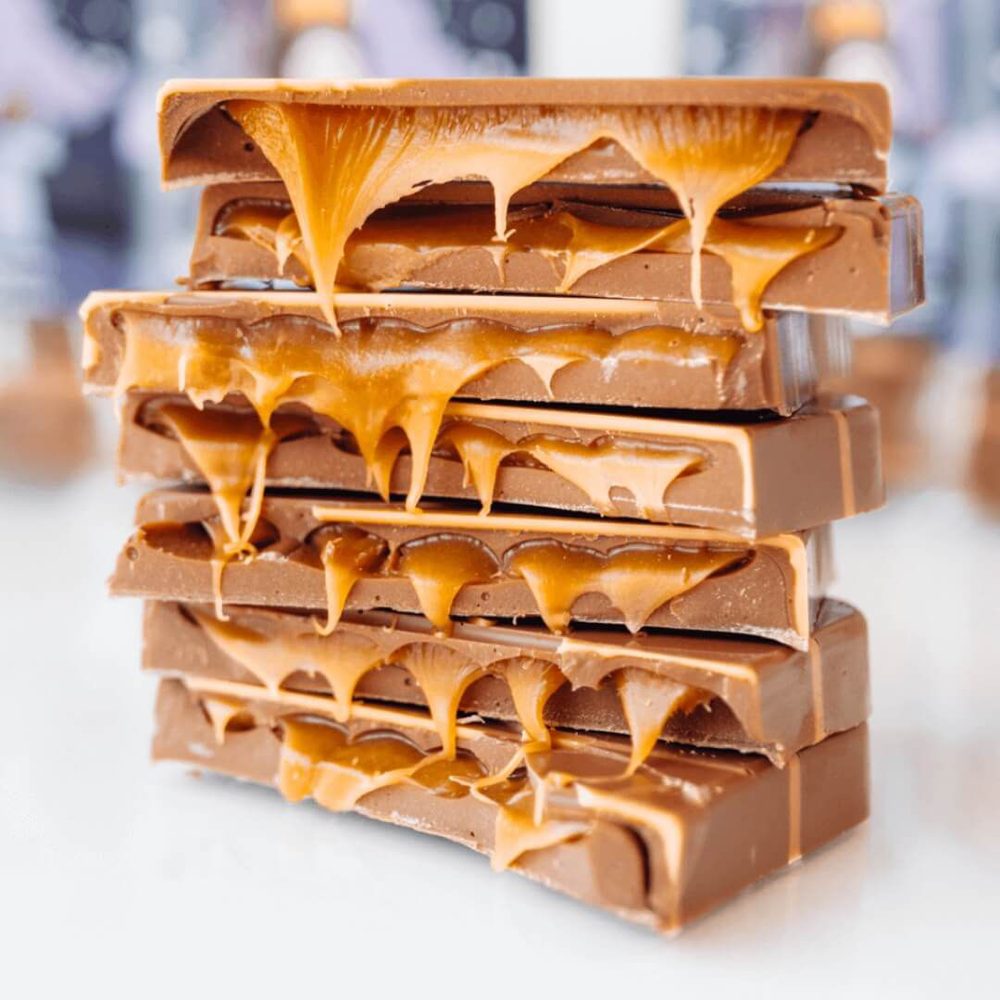 Caramel chocolate bar