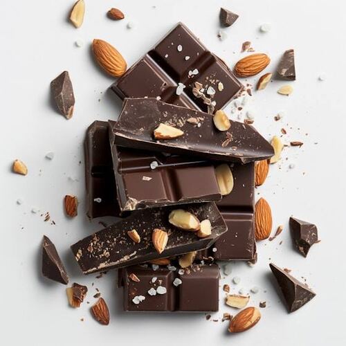 Almond crush chocolate broken into pieces
